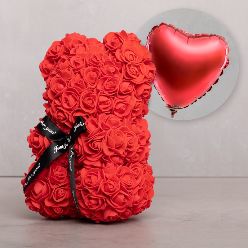 Osito hecho sales de flores