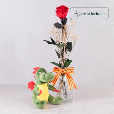 Rosa Sant Jordi + Peluche